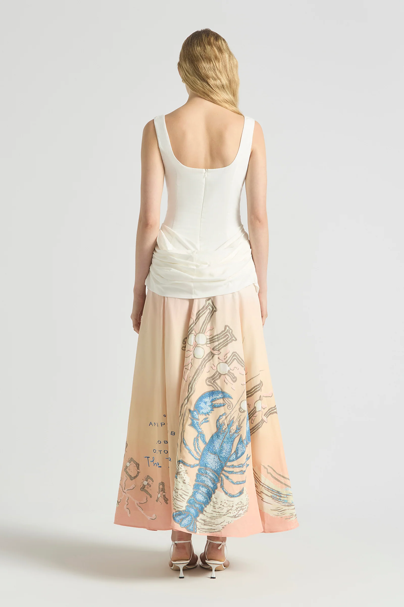 BEACH CLUB DRAPED BODICE GOWN - Image 4
