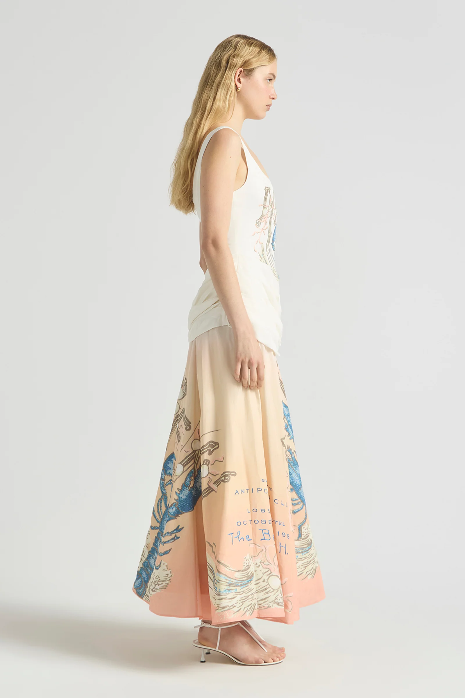 BEACH CLUB DRAPED BODICE GOWN - Image 5