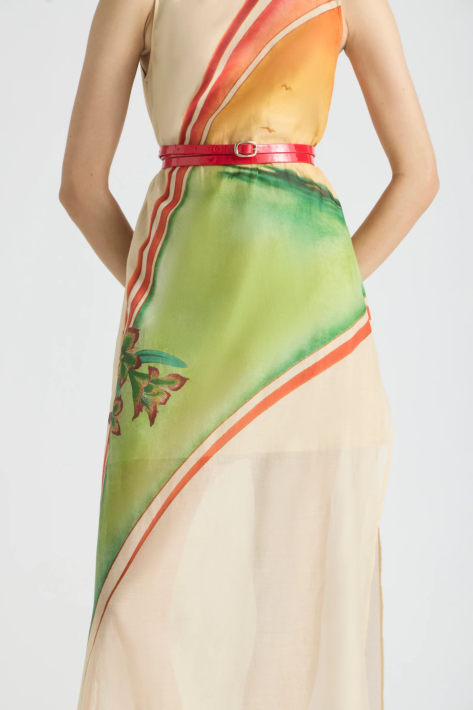 GOLDEN BREAK BELTED MAXI DRESS - Image 6