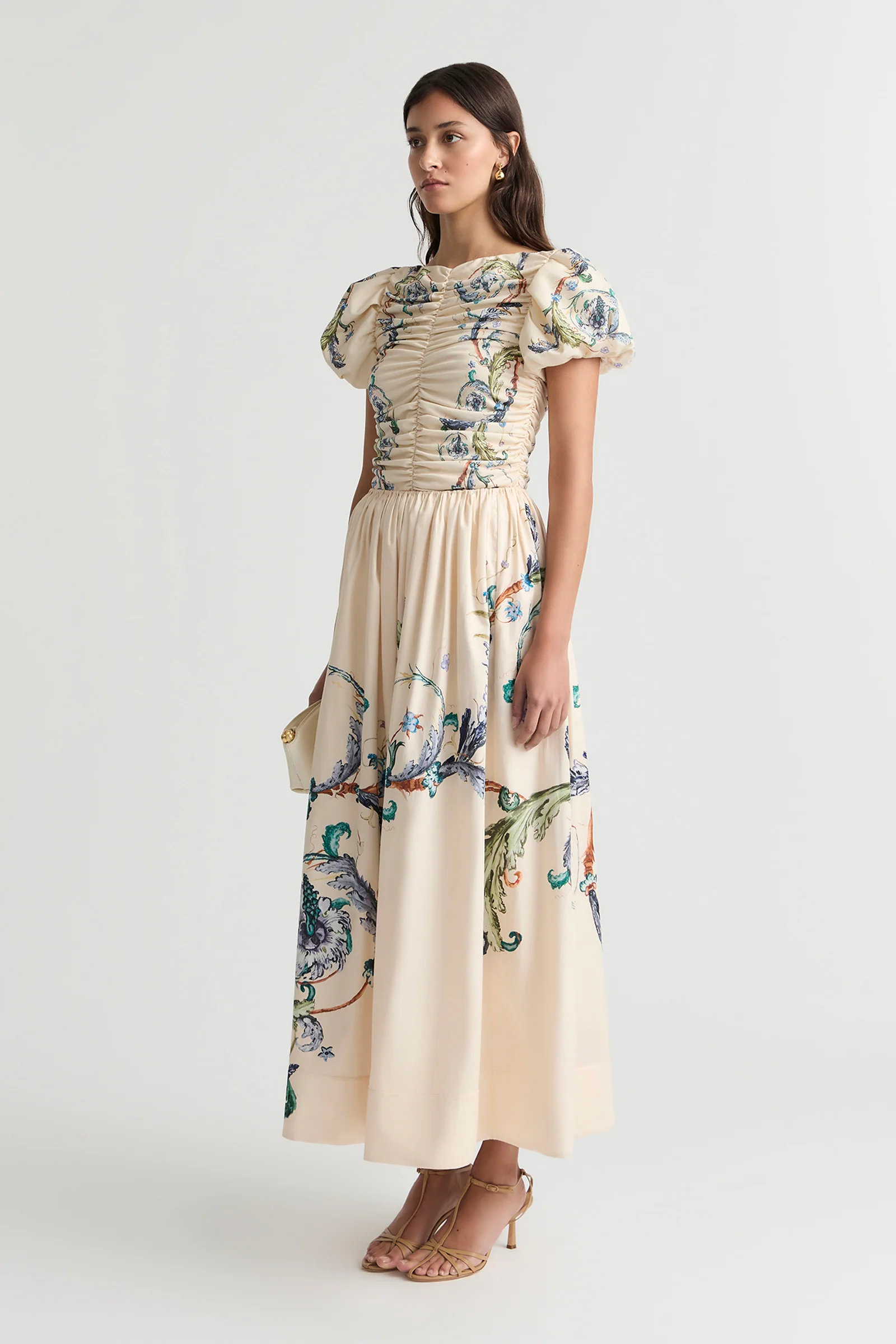 LE BON BON RUCHED PUFF SLEEVE TOP - Image 3
