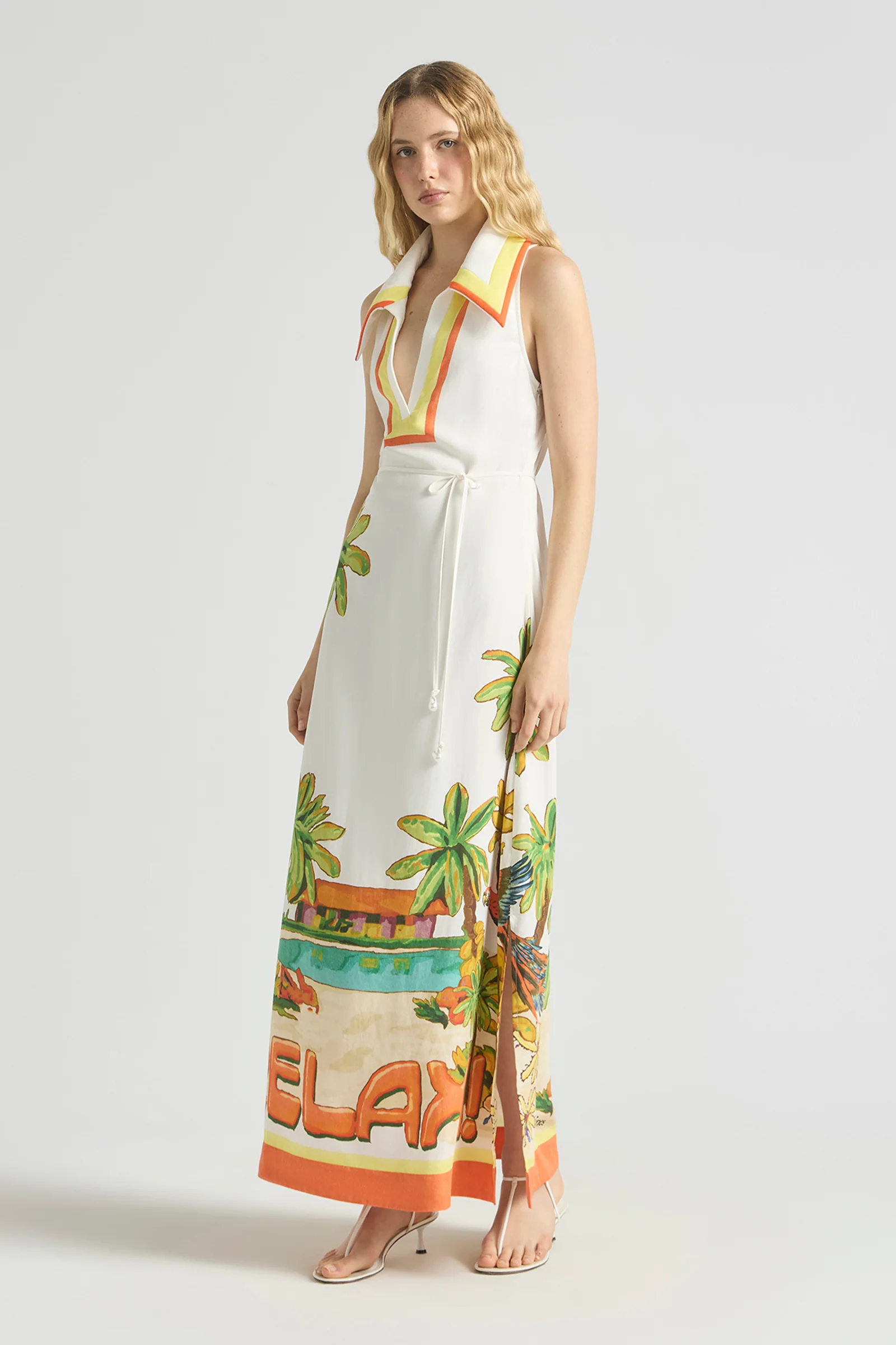 OOHLALA COLLARED HALTER DRESS - Image 5