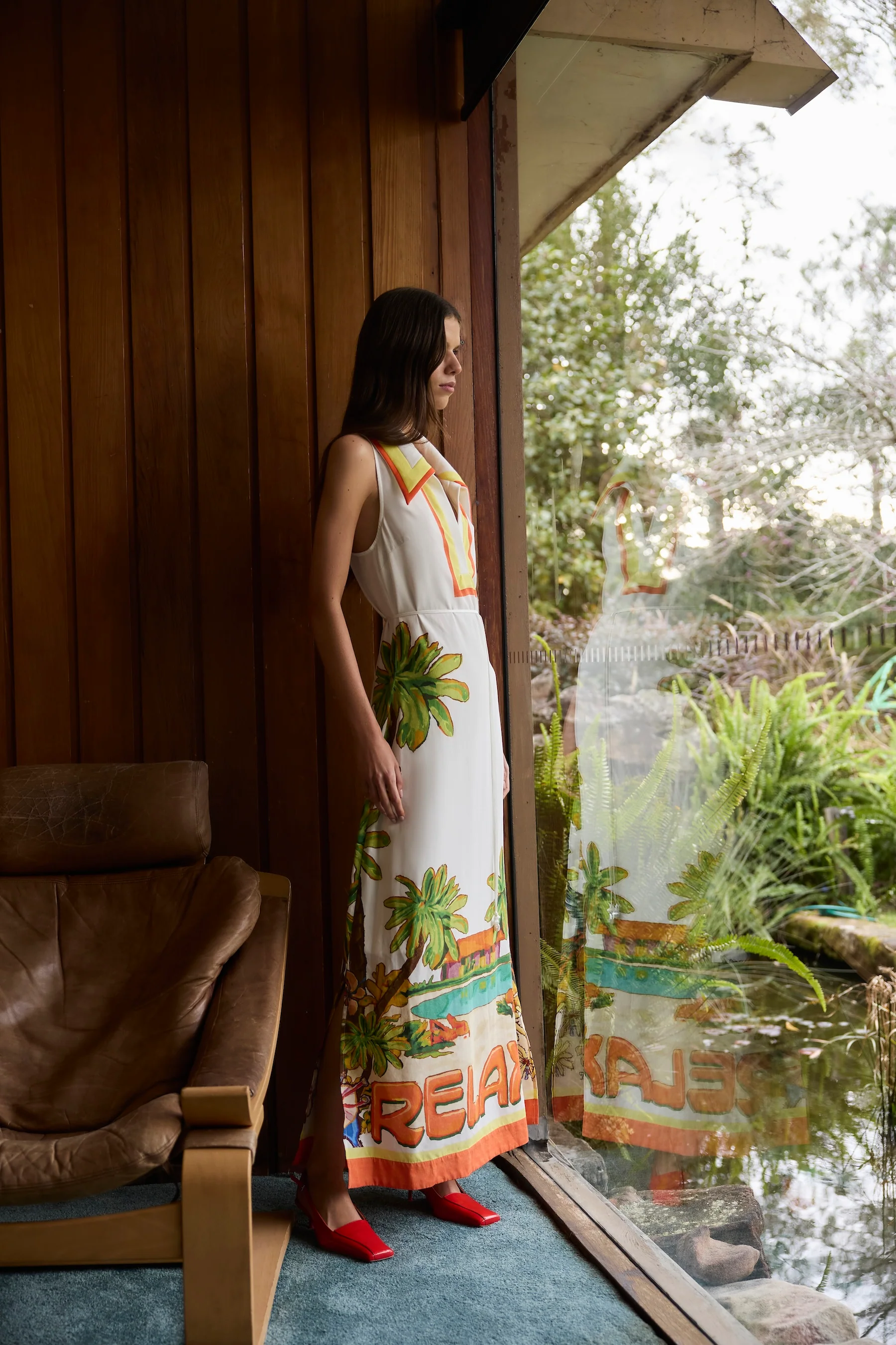 OOHLALA COLLARED HALTER DRESS - Image 9