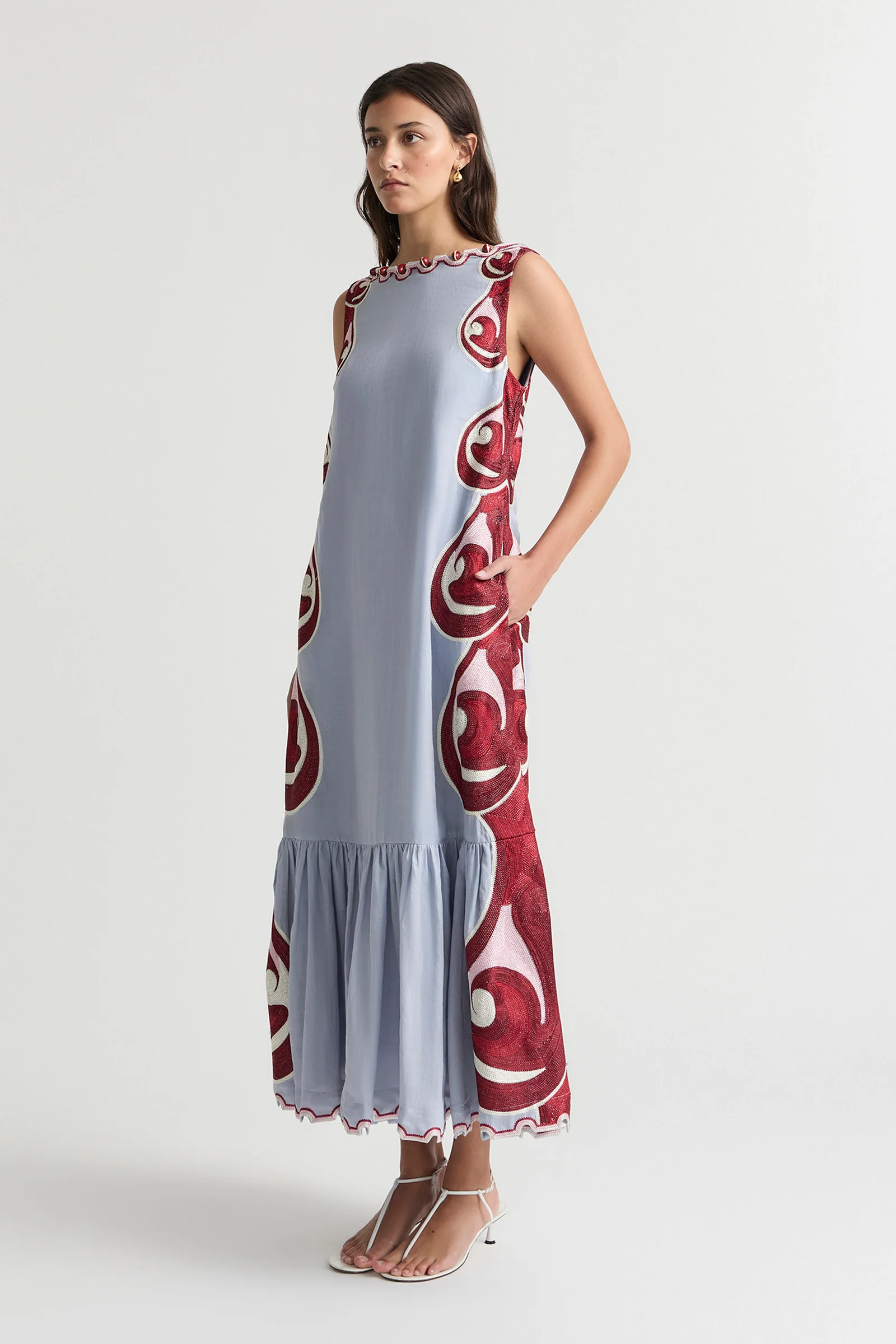 TWIN RIVERS BOAT NECK MAXI DRESS - Image 3
