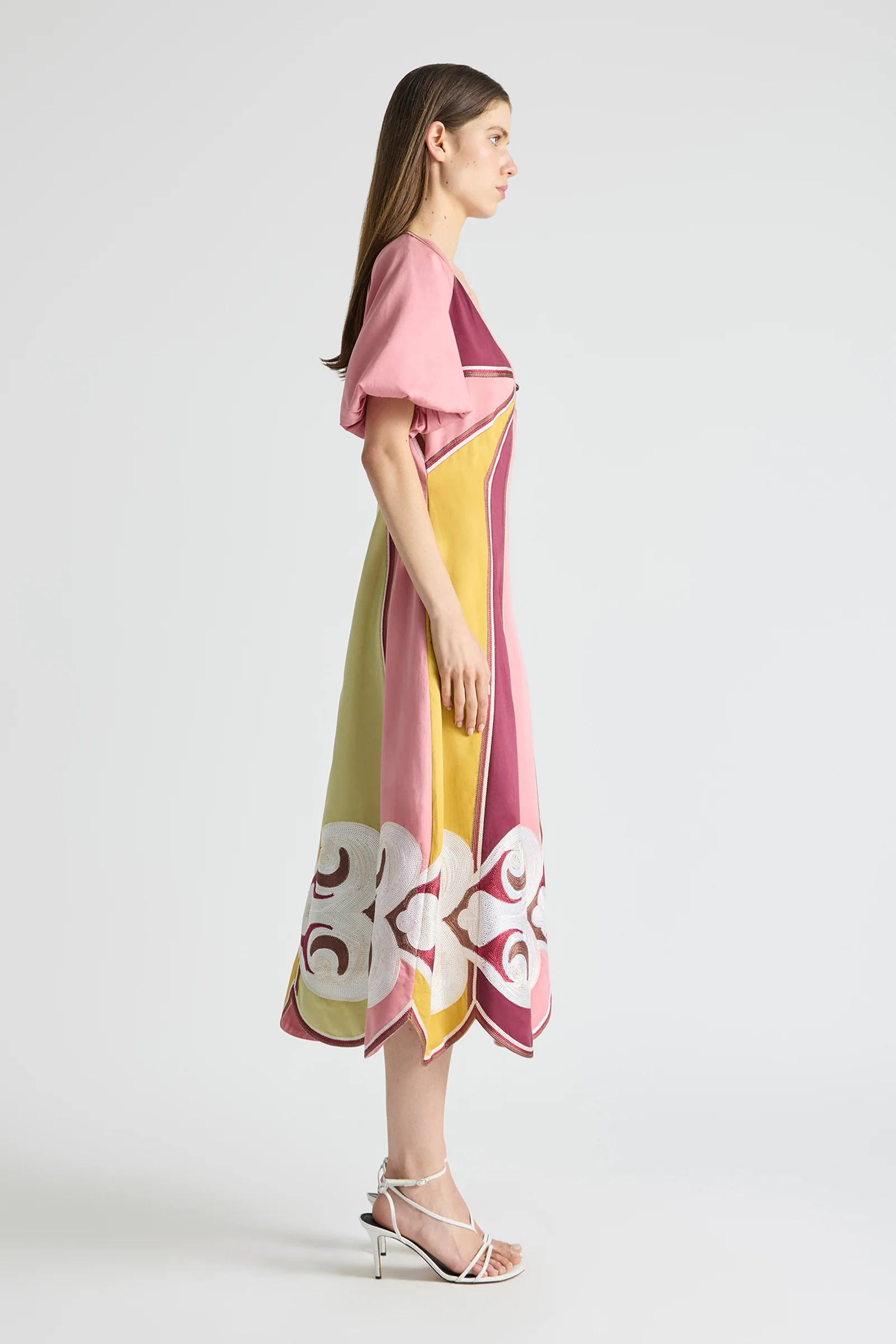 TWIN RIVERS CURVE PANEL MAXI DRESS - Image 5