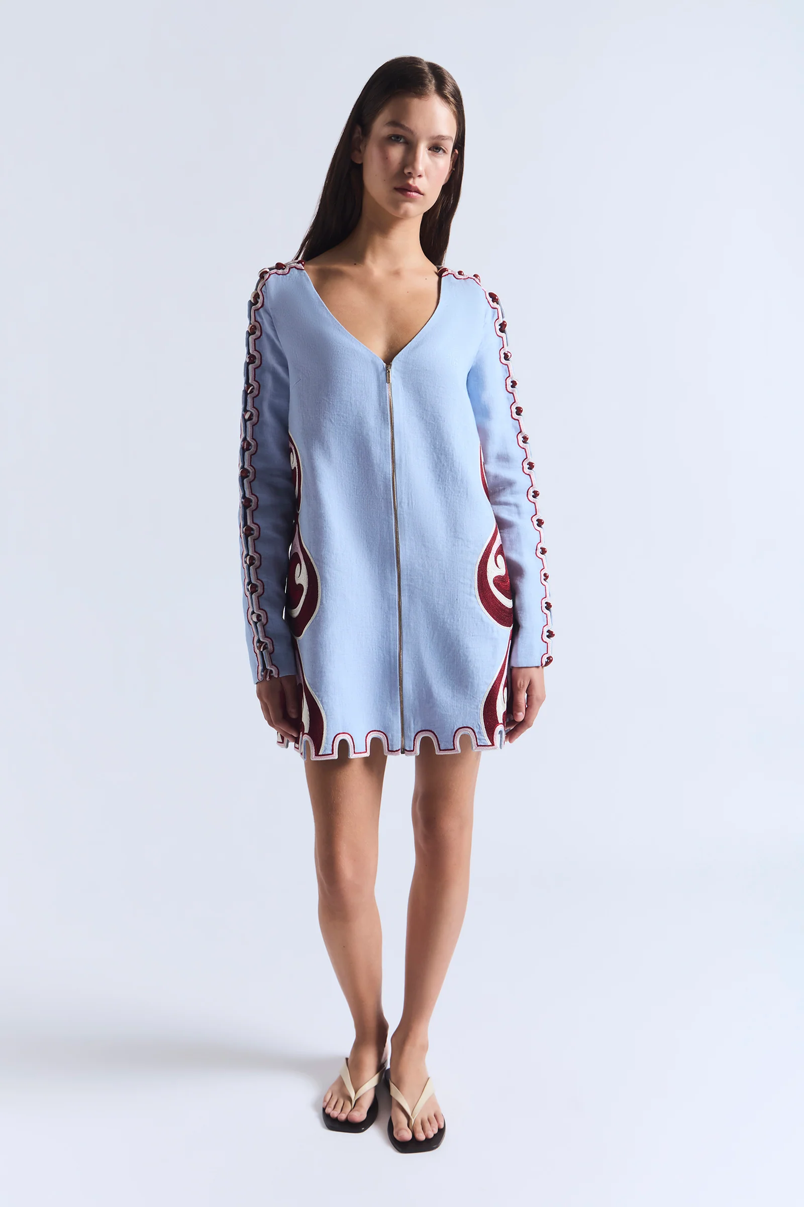 TWIN RIVERS SLIM SLEEVE MINI DRESS - Image 8